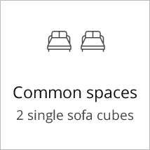 Common spaces - 2 single sofa cubes